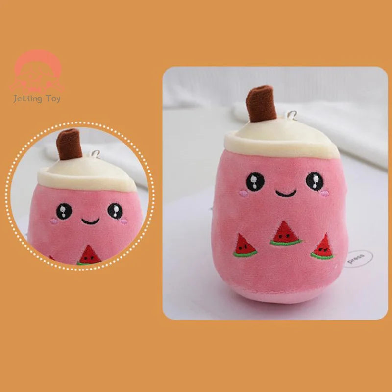Kawaii Bubble Tea Plush Keychain