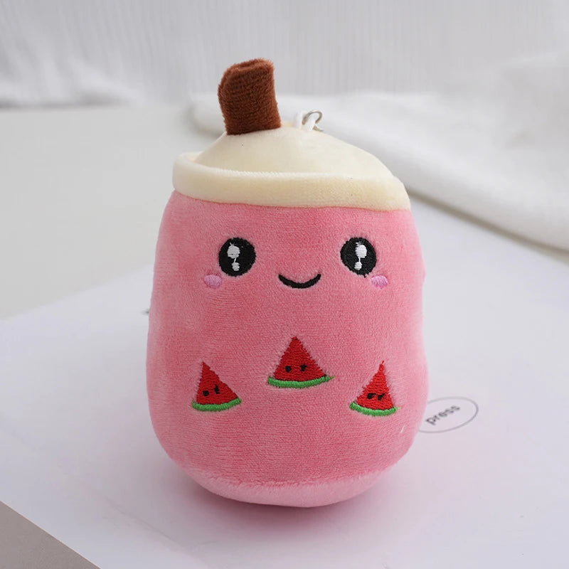 Kawaii Bubble Tea Plush Keychain