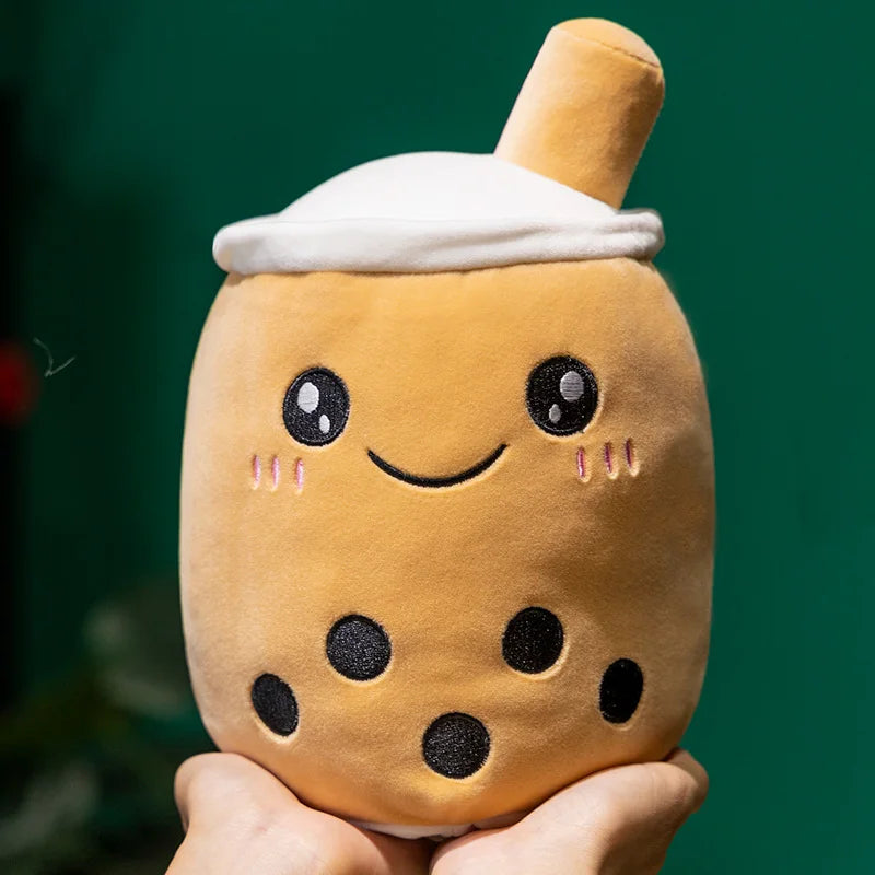 Reversible Boba Plush – Double-Sided Milk Tea Toy