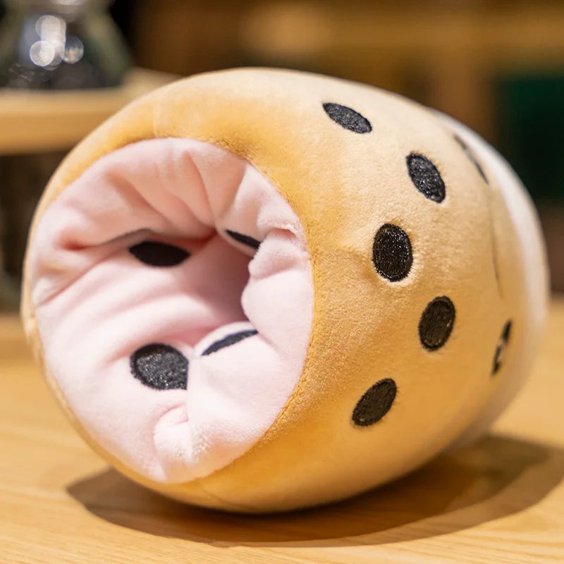 Reversible Boba Plush – Double-Sided Milk Tea Toy